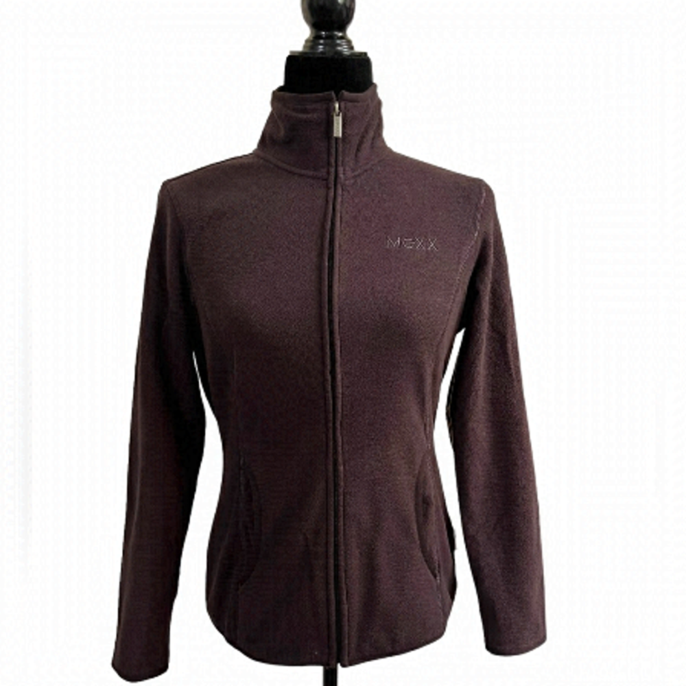 Mexx Full Zip Maroon Fleece Jacket